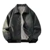 Nova jaqueta de couro forrada com fleece para ciclismo ao ar livre, confortável, moderna, moda jovem, estilo coreano, versátil, alta rua, para casais