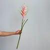 Flores Artificiales con Tacto Realista: Scaphodendron, Hebanthus, Plátano de Grulla con Sensación Hidratante, Flores Artificiales Decorativas para Arreglo del Hogar