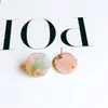 Accesorios para Joyería DIY al por Mayor Elementos Personalizados Pendientes Redondos de Círculo de Acetato con Agujero Accesorios de Pendientes Simples
