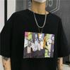 Camiseta de manga corta de Naruto Ropa para pareja con estampado de animación de Naruto Sasuke ins Popular en Internet Artículos europeos para hombres y mujeres