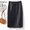 Falda de cuero de moda transfronteriza 26 nueva, de cintura alta, falda de línea A adelgazante, talla grande, versátil, elegante, adecuada para ir al trabajo y para uso al aire libre