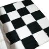 Alfombra Verde Menta Mate Felpa Costuras Cuadradas Hogar Dormitorio Sala de Estar Cortable Flocado Espuma Alfombra