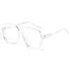 Nuevas Gafas de Sol Sencillas de Doble Puente de Montura Completa Cuadradas de Marco Grande Europeas y Americanas Gafas de Moda para Celebridades de Internet Fotografía Callejera
