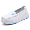 Sapatos de enfermagem femininos de verão, ocos, médicos, com sola especial macia, respiráveis, antiderrapantes, de fundo plano, para não cansar os pés, esteticista, geração de cabelo