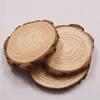 Virutas de madera redondas bricolaje anillos anuales virutas de madera fondo decorativo virutas de pino fundido virutas de madera pintadas a mano fabricantes venta al por mayor
