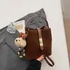 Bolsa Saco Estilo Floresta Vintage para Mulheres, Nova Tendência Inverno 2025 Texturizada Chique de Nicho Bolsa de Mão e Bolsa Transversal