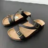 Nuevas Sandalias Birkenstock de Verano 2026 con Tira Cruzada para Mujer, Zapatillas con Suela de Corcho y Doble Hebilla con Estampado de Serpiente, Venta al por Mayor para Comercio Exterior