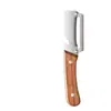 Nuevo Modelo de Cuchillo Pelador Multifuncional con Mango de Madera, Cuchillo de Acero Inoxidable para Pelar Caña de Azúcar, Pelador de Cocina para Pelar Calabaza y Lechuga