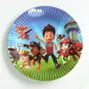 Novo prato decorativo para festa de aniversário infantil prato de papel grande prato de 9 polegadas 23cm prato decorativo para bolo 10 Peças