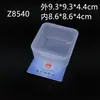Caja Plástica Transparente Cuadrada de PP para Piezas Pequeñas Componente Caja Plástica Caja para Chips Caja de Almacenamiento para Empaque de Producto Caja de Herramientas