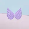 Alas de Ángel Satinadas Doble Cara en Relieve Hechas a Mano DIY Accesorios para el Cabello Decoración de Caja de Regalo Accesorios para Ropa Alas