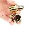 Saída de água de alta pressão para máquina de lavar carro, conector de engate rápido espessado totalmente em cobre M22x1.5, conectores de engate rápido de cobre para máquina de limpeza