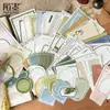 Pacote de Material de Notas Adesivas Momo Série Coleção de Notas Adesivas Papel Base para Colagem de Diário Vintage 100 Folhas em 6 Designs