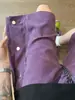 Pantalones Cortos Deportivos Morados de Botones para Hombre Verano Calle Americana Limpios Holgados Atractivos Talla Grande Pantalones de Cinco Puntos Modernos