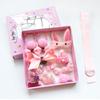 Set de Joyería Elegante para Niñas Caja de Regalo de Joyería Linda para Niñas Banda de Goma Pasador Pinza de Pato Caja de Almacenamiento para Regalo para Niñas