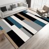 Alfombra nórdica abstracta transfronteriza para sala de estar, mesa de centro, dormitorio, alfombra geométrica completa, balcón, área de ocio, alfombra al por mayor