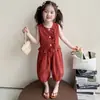 Conjunto de Verano para Niñas 2026 Nueva Moda Ropa de Verano Delgada para Niños, Elegante Conjunto Casual de Dos Piezas sin Mangas para Bebés Niñas