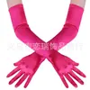Accesorios para Mujer de los Años 1920 Spandex Satén Flocado Guantes de Charol Accesorios de Disfraz para Fiesta de Baile Transfronteriza en Stock