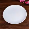 Prato plano de disco branco de melamina prato ocidental prato de porcelana plástico prato de osso prato criativo prato de bolo louça atacado