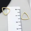 Pequeño Colgante de Estrella de Cinco Puntas Hueca Geométrica de Acero Inoxidable Dorado Electrochapado al Vacío Accesorios para Joyería de Collar DIY