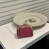 Nova Bolsa para Joias Compacta de Couro Genuíno com Anel de Diamante, Mini Bolsa para Batom, Porta-Moedas, Caixa de Armazenamento para Joias de Anel, Colar, Brincos