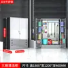 Gabinete de limpieza de una y dos puertas de acero inoxidable 304, gabinete de herramientas escolar, gabinete de almacenamiento, gabinete de limpieza de almacenamiento exterior para mopa de balcón