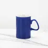Caneca de cerâmica, xícara de café branca pura e simples para uso em casa, hotel, negócios, café da manhã, leite, café e chá