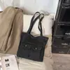 Bolsa de Ombro Jeans Grande Capacidade Simples Transfronteiriça 2026 Verão Nova Cor Sólida Casual Tote para Mulheres