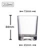 Vaso de whisky engrosado transfronterizo caliente vidrio al por mayor vidrio vidrio clásico vaso de vino extranjero especial para bar LOGOTIPO