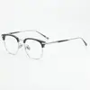 Gafas de Cejas Nuevo Marco de Gafas de Titanio Puro Ultraligero Artefacto de Maquillaje Sencillo Marco de Gafas para Hombre y Mujer Marco de Gafas Cuadrado