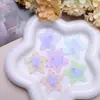 Novo Patch Colorido de Estrela de Cinco Pontas em Acrílico Estampado para Acessórios de Cabelo DIY, Presilha Lateral, Ímã de Geladeira, Capa de Celular