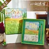 Set de Cuadernos de Pintura de Paisaje Estilo Antiguo Flor de Loto, Pino, Bambú y Ciruelo Caja de Regalo Estudiante Estilo Chino Rima Antigua Cuaderno Souvenir Cultural y Creativo