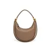 Nueva Moda Transfronteriza Bolso de Media Luna Tejido Hecho a Mano Puro Bolso de Mano Casual para Mujer Bolso de Hombro/Axila de Nicho Tipo Dumpling
