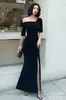 Vestido de Verão para Mulheres 2026, Emagrecedor de Um Ombro Simples e Elegante de Manga Curta com Fenda Vestido Majestoso