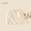 Camiseta de Manga Larga de Otoño para Niña 2026 Nuevo Moda Casual para Niños Estilo Primavera y Otoño Ropa de Bebé Niña