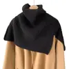 Bufanda para Mujer Invierno Nueva Moda Exterior Bufanda Jersey para Mujer Color Puro Estilo Coreano Versátil Bufanda para el Cuello Chal de Punto de Lana