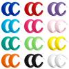 Pendientes de acrílico con forma de C, fáciles de combinar y con tacto agradable, de gran venta transfronteriza, con colores caramelo explosivos y sencillos.