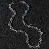 Nuevo Collar de Acero Inoxidable para Hombre Estilo Hip-Hop Cadena de Nudo de Rombo Empalmado Estilo Callejero Collar Estilo Ins