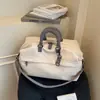 Bolsa de viaje transfronteriza para viajes cortos, bolso de mano de alta gama de gran capacidad, maleta expandible para viajes de negocios, bolsa de almacenamiento ligera para mujer