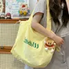 Bolso de Hombro de Gran Capacidad, Bolso Tote de Estilo Relajado para Mujer, Nuevo Bolso de Lona con Cordón 2026, Bolso de Mano Ligero para el Trabajo