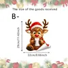 Pegatinas de pared de dibujos animados más vendidas transfronterizas de Papá Noel rompiendo la pared, árbol de Navidad, pegatinas de pared para inodoro, autoadhesivas, decorativas para baño