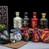 Botella de Vino Botella Vacía Imitación Cerámica Vidrio Botella de Vino Paquete de Una Jin Retro Sellado Paquete Completo para el Hogar LOGOTIPO Personalizado