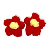 Flor de Bola de Lana Hecha a Mano de 4 cm Flor de Ganchillo DIY Pasador Suéter Zapatos y Sombreros Accesorios de Joyería Accesorios de Ropa de Flor