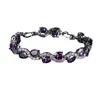 Pulsera de circón AAA para mujer, regalo del Día de San Valentín, pulsera de circón incrustado de piedra preciosa directa de fábrica ST-49 manos