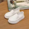 Novedad Primavera Verano 2026 Zapatos de Cuero de Suela Suave para Niños, Zapatos Blancos, Zapatos Casuales para Niños, Zapatos para Bebés y Niños Pequeños, Tenis Deportivos