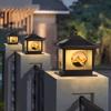 Solar Pillar Head Light Pillar Light Outdoor impermeável Villa Courtyard Door Pillar Light Home Door Wall Light Wall Head Light
