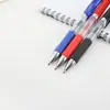 Bolígrafo de gel K35 0.5mm tinta negra bolígrafo de firma venta al por mayor punta redonda Rojo Azul Bolígrafo de resorte para estudiantes