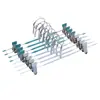 Cabide à Prova de Vento com Trava Automática para Andares Altos Anti-queda Cabide para Calças Doméstico Externo Secagem de Calças Roupa Íntima Clipe Anti-queda para Calças