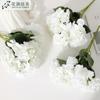 Simulación 5 cabezas Borde de Diente Hortensia Decoración de Boda Manojo de Simulación Hortensia Comercio Electrónico Transfronterizo Paquete Más Vendido Hortensia