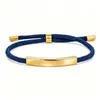 Pulsera de acero inoxidable con logo grabado transfronterizo de Amazon, pulsera de acero de titanio grabable con láser, pulsera tejida pequeña para regalo DIY
